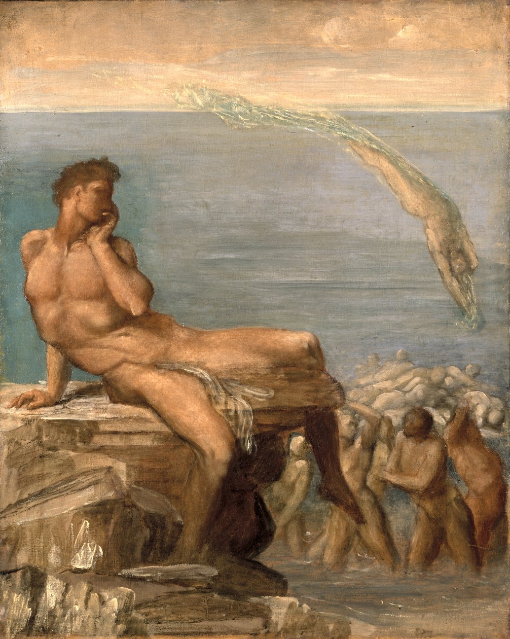 Den græske poesi geni, 1878 af George Frederick Watts