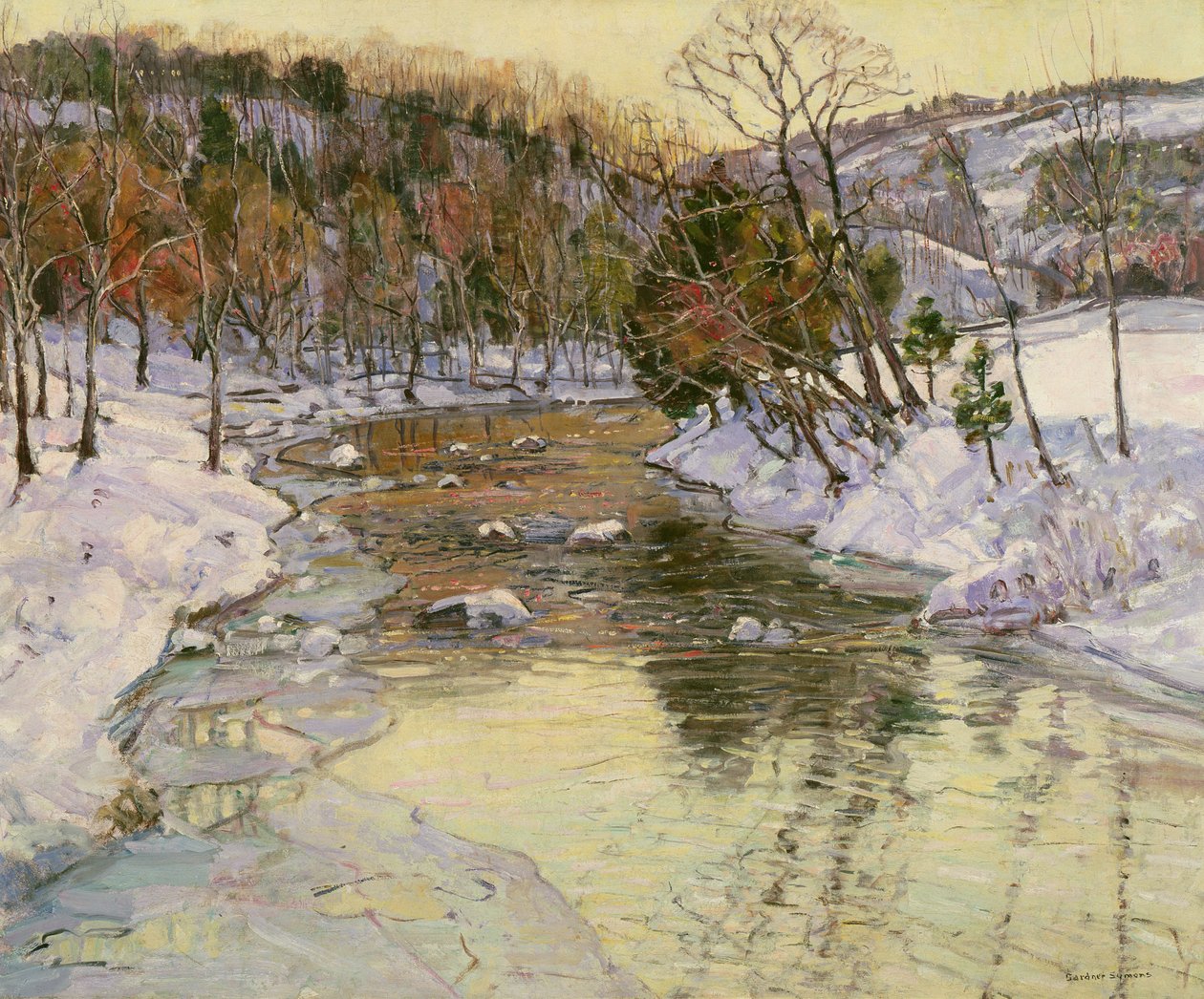 Vinterlandskab af George Gardner Symons
