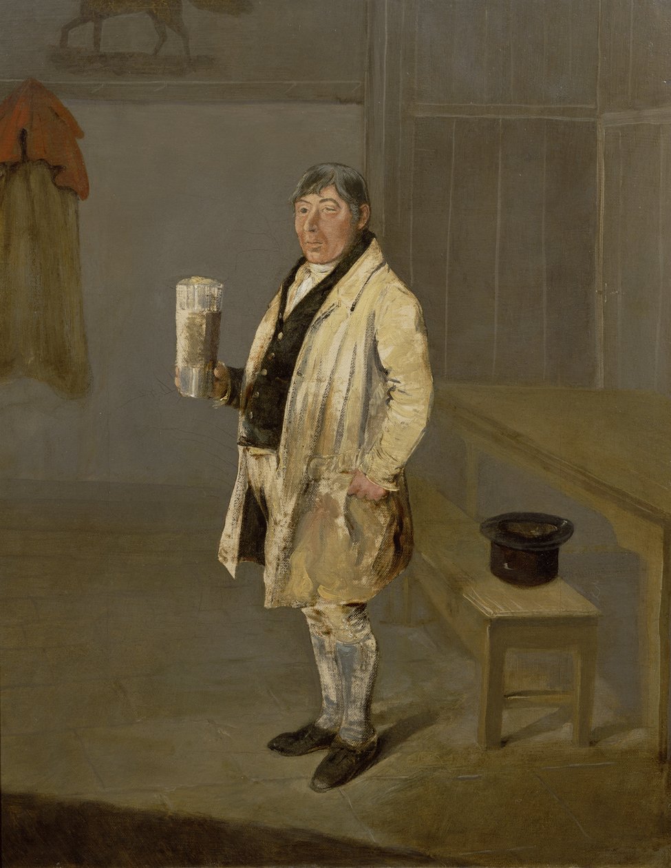 Portræt af en kusk fra Bramham Park, Yorkshire, identificeret som William Fox, ca. 1822 (olie på lærred) af George Garrard