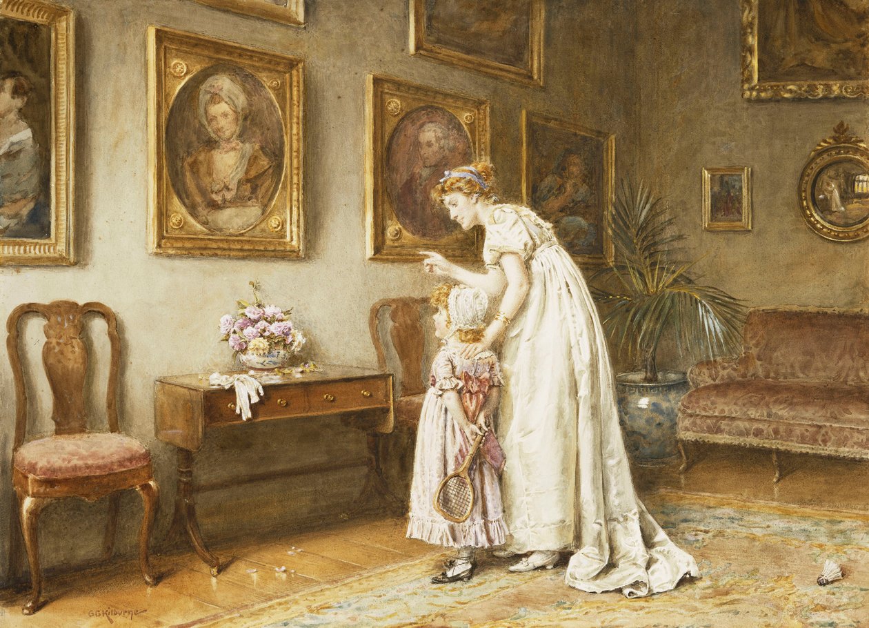 En lille familiehistorie, af George Goodwin Kilburne