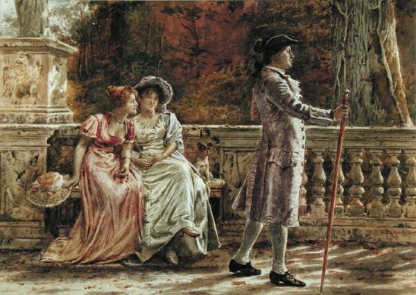 Gør et indtryk (blyant og akvarel på papir) af George Goodwin Kilburne