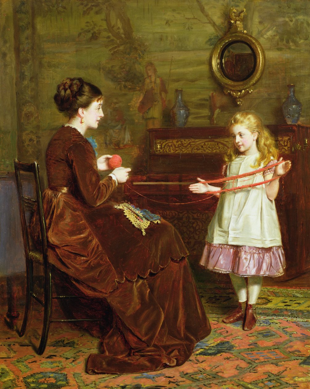 Mors lille hjælper af George Goodwin Kilburne