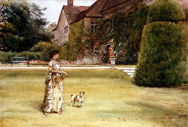 På Plænen af George Goodwin Kilburne