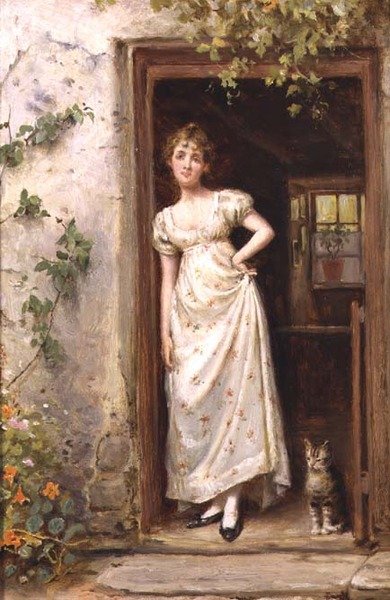 Hyttedøren af George Goodwin Kilburne
