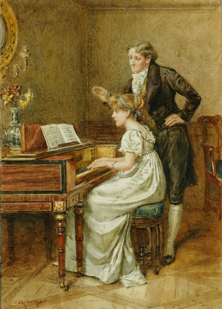 Musikmesteren af George Goodwin Kilburne