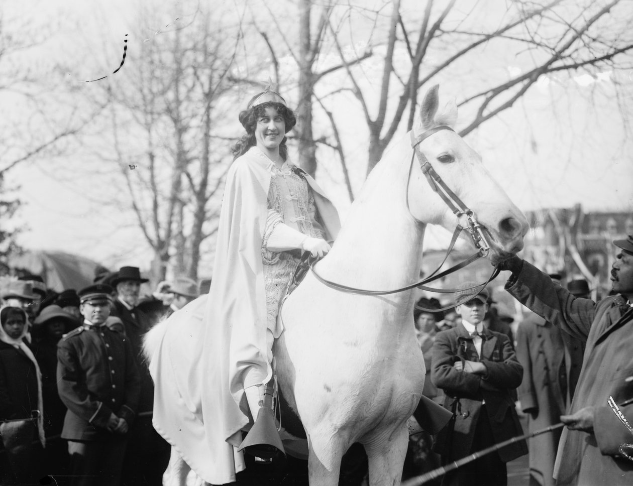 Inez Milholland Boissevain ved National American Woman Suffrage Association-paraden af George Grantham   Bain News Service Bain