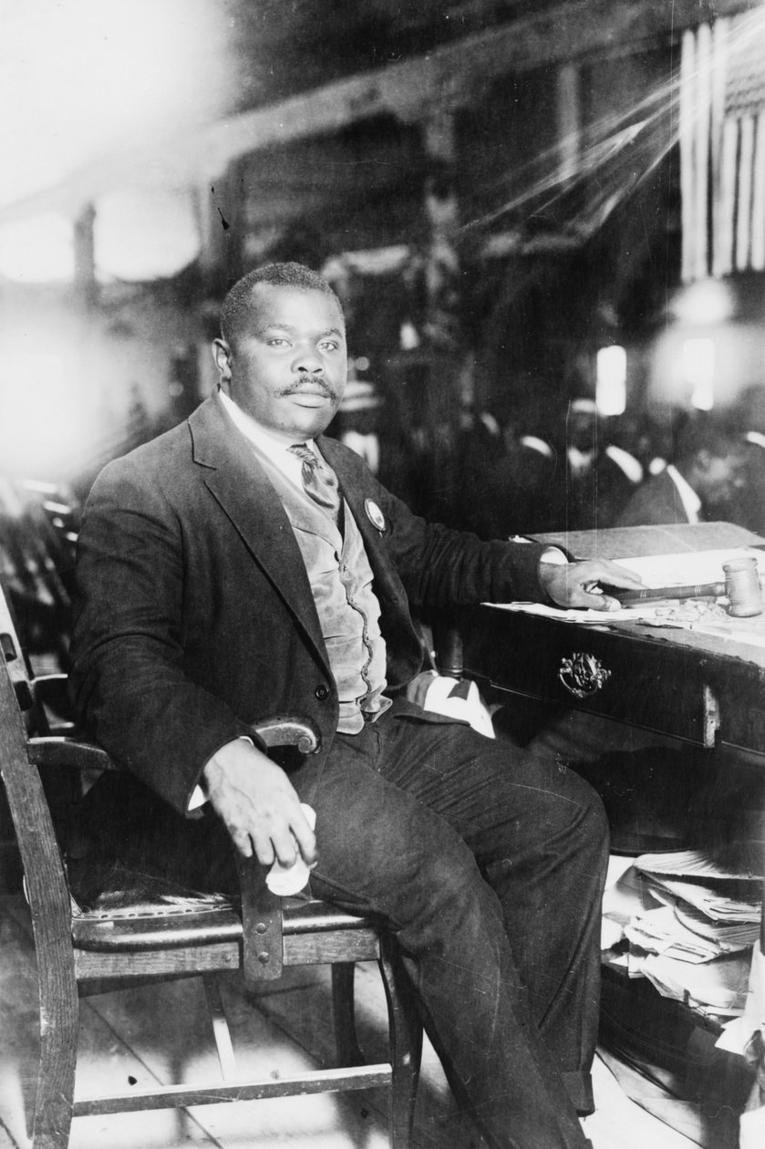 Marcus Garvey (1887-1940), panafrikanist og jamaicansk nationalhelt af George Grantham   Bain News Service Bain