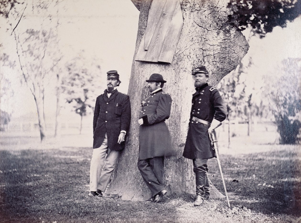 Generalerne Hancock (1824-86) Smith og Newton, 1862 af George H. Houghton