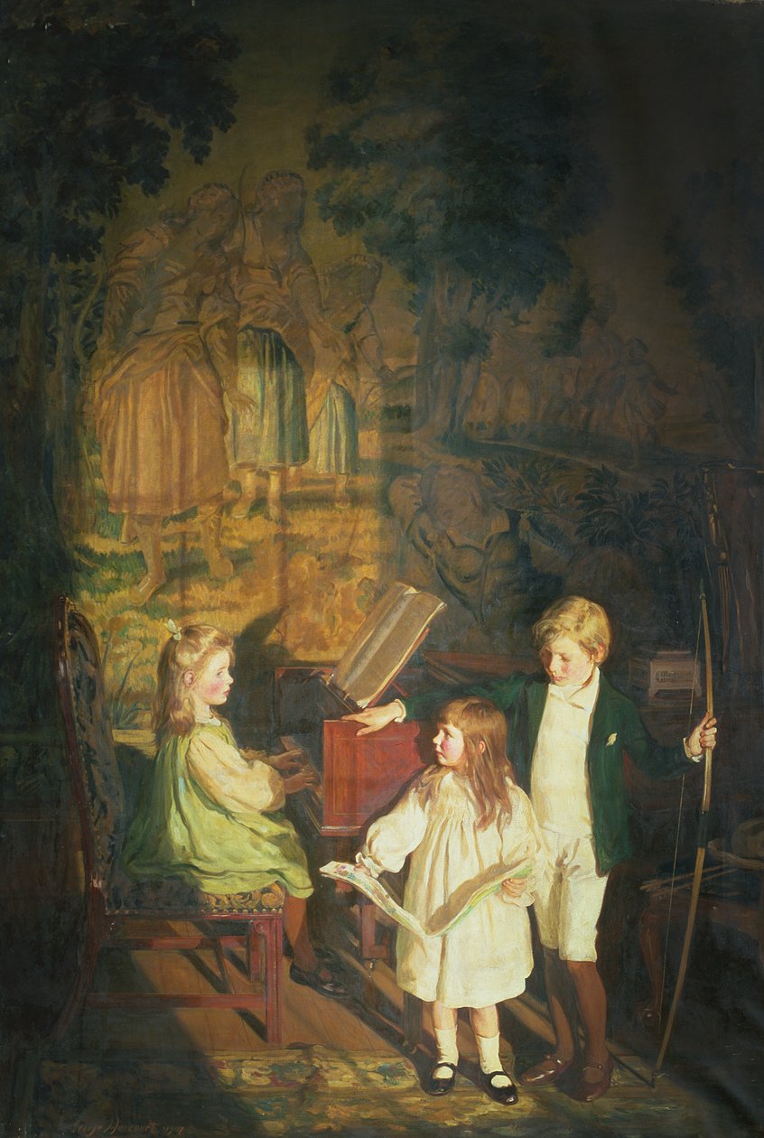 Ved cembaloen: Mine børn af George Harcourt