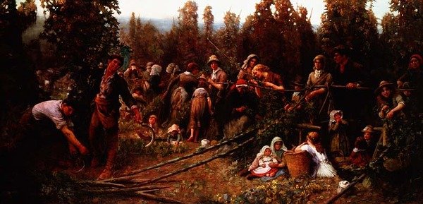 Indsamling af druer af George Harcourt Sephton