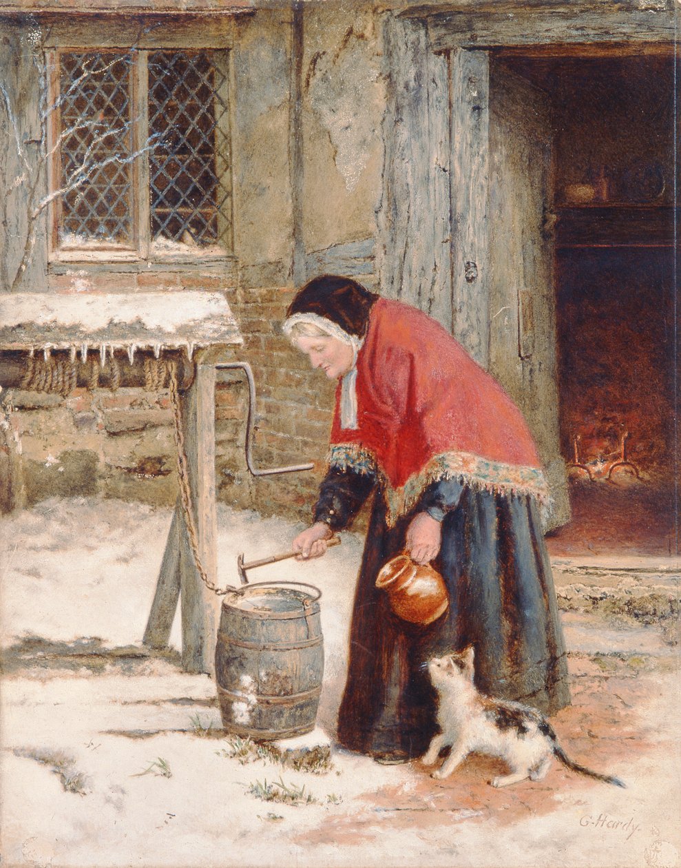 En vintermorgen af George Hardy