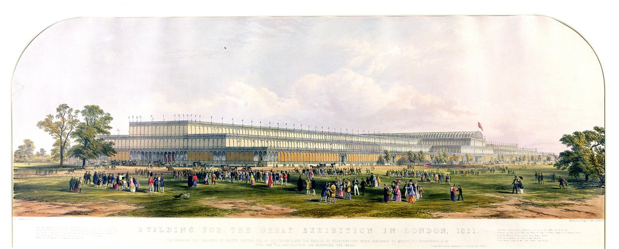 Bygning til den store udstilling i London, 1851 af George Hawkins