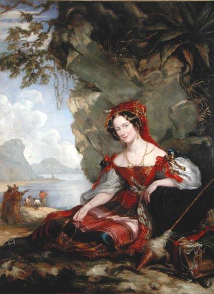 Lady Montague som sigøjner (olie på lærred) af George Hayter