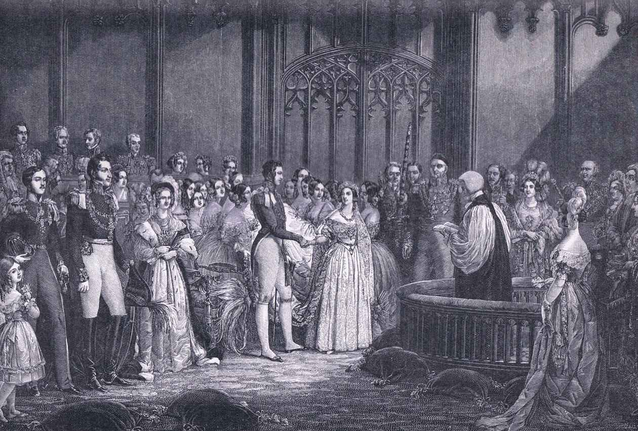 Ægteskab med dronning Victoria AD 1840 af George Hayter