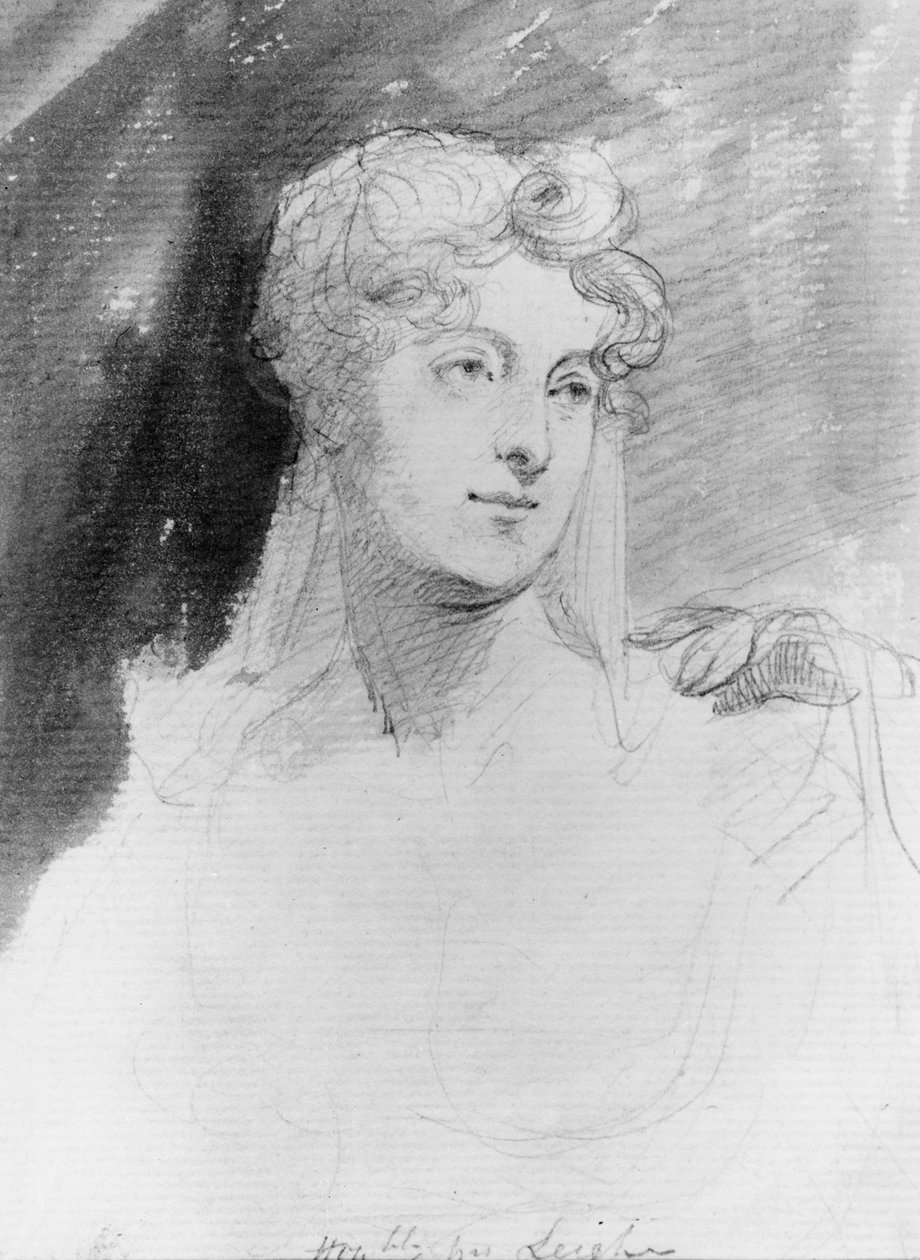 Portræt af The Hon. Augusta Leigh af George Hayter
