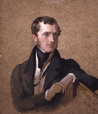 Portræt af Viscount Mahon (1805-75) senere femte Earl Stanhope af George Hayter