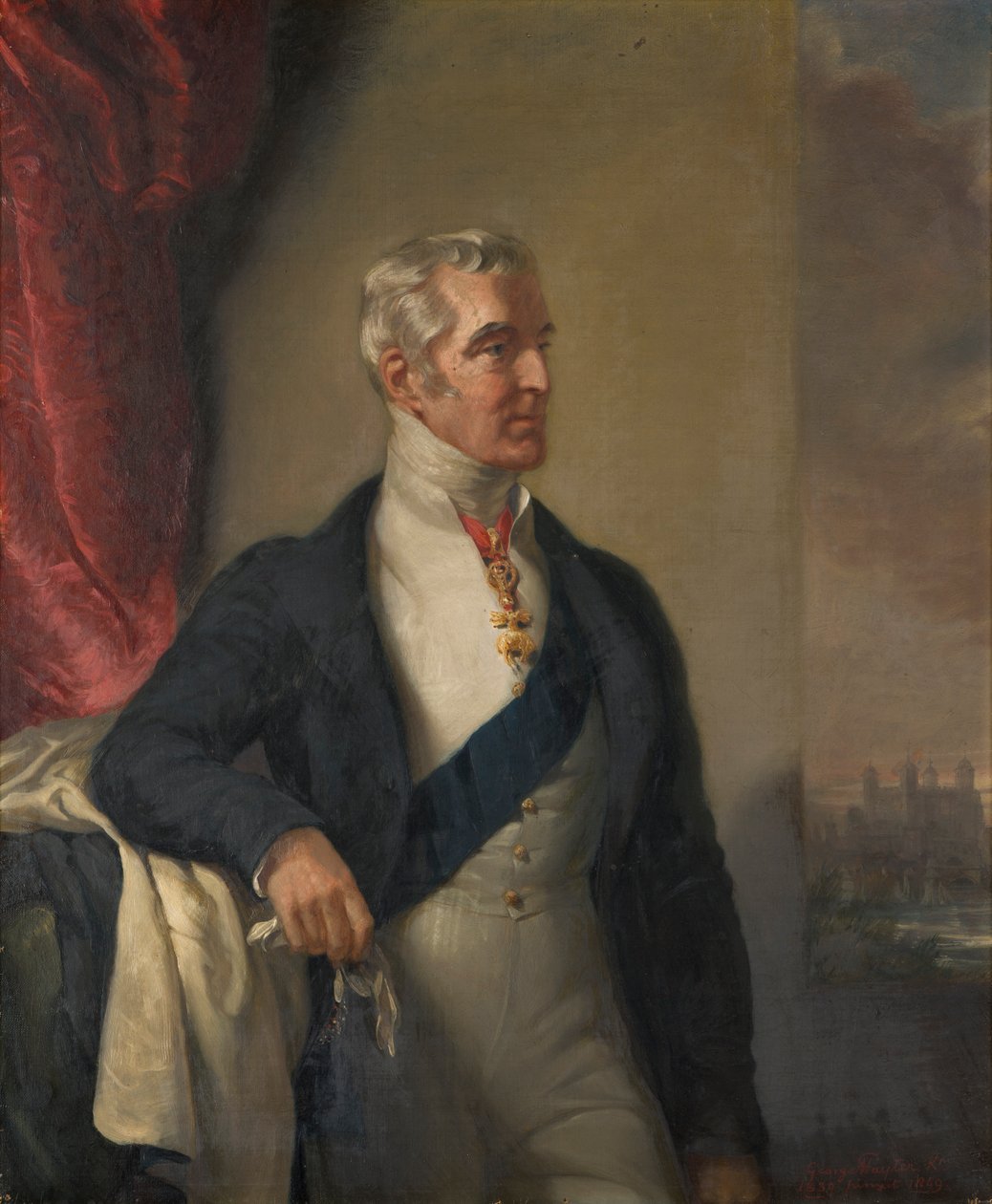 Portræt af den 1. hertug af Wellington, ca. 1839 (olie på lærred) af George Hayter