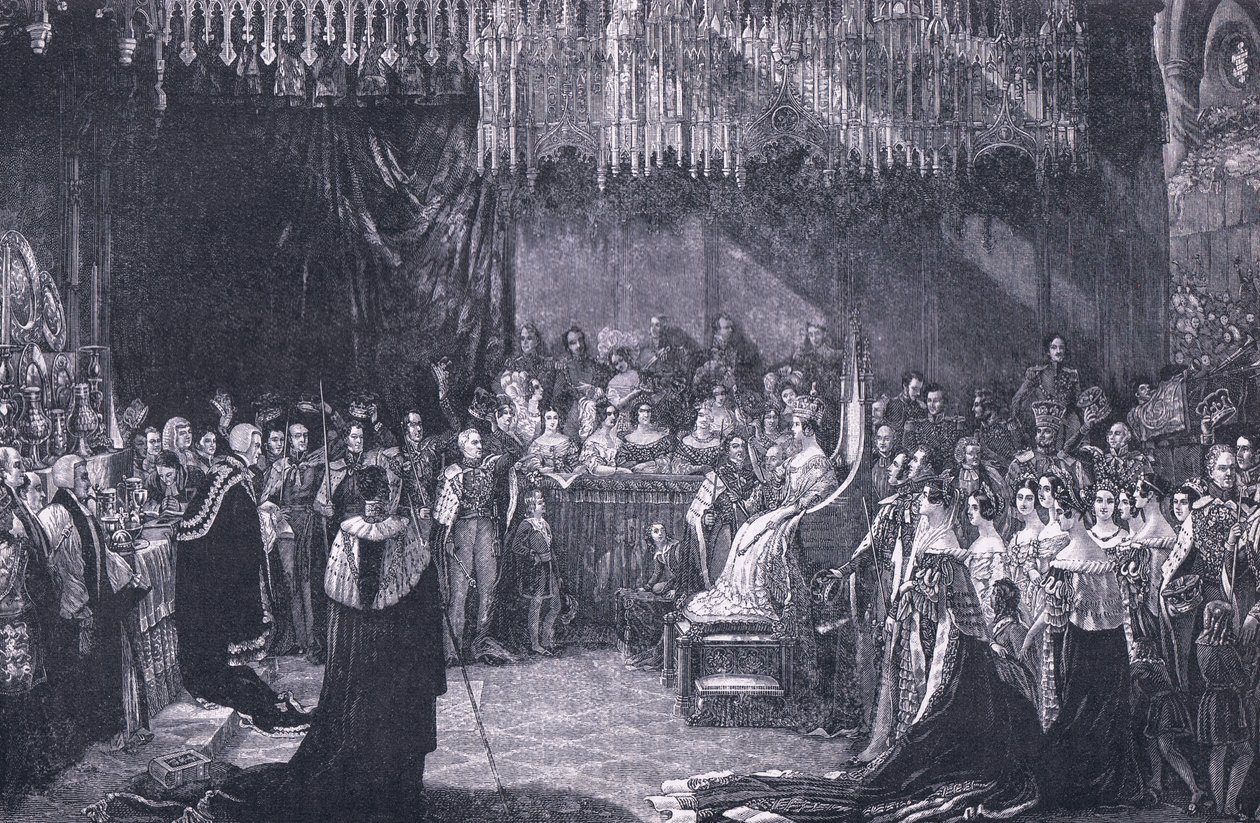 Dronning af dronning Victoria AD 1838 af George Hayter