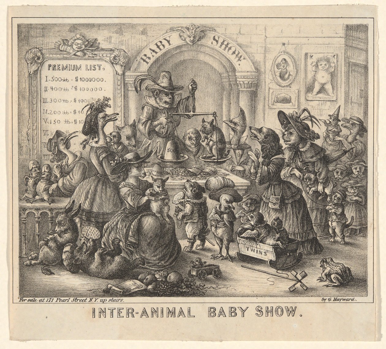 Babyshow mellem dyr af George Hayward