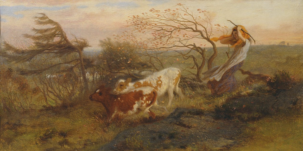The Wind on the Wold, 1862 af George Hemming Mason