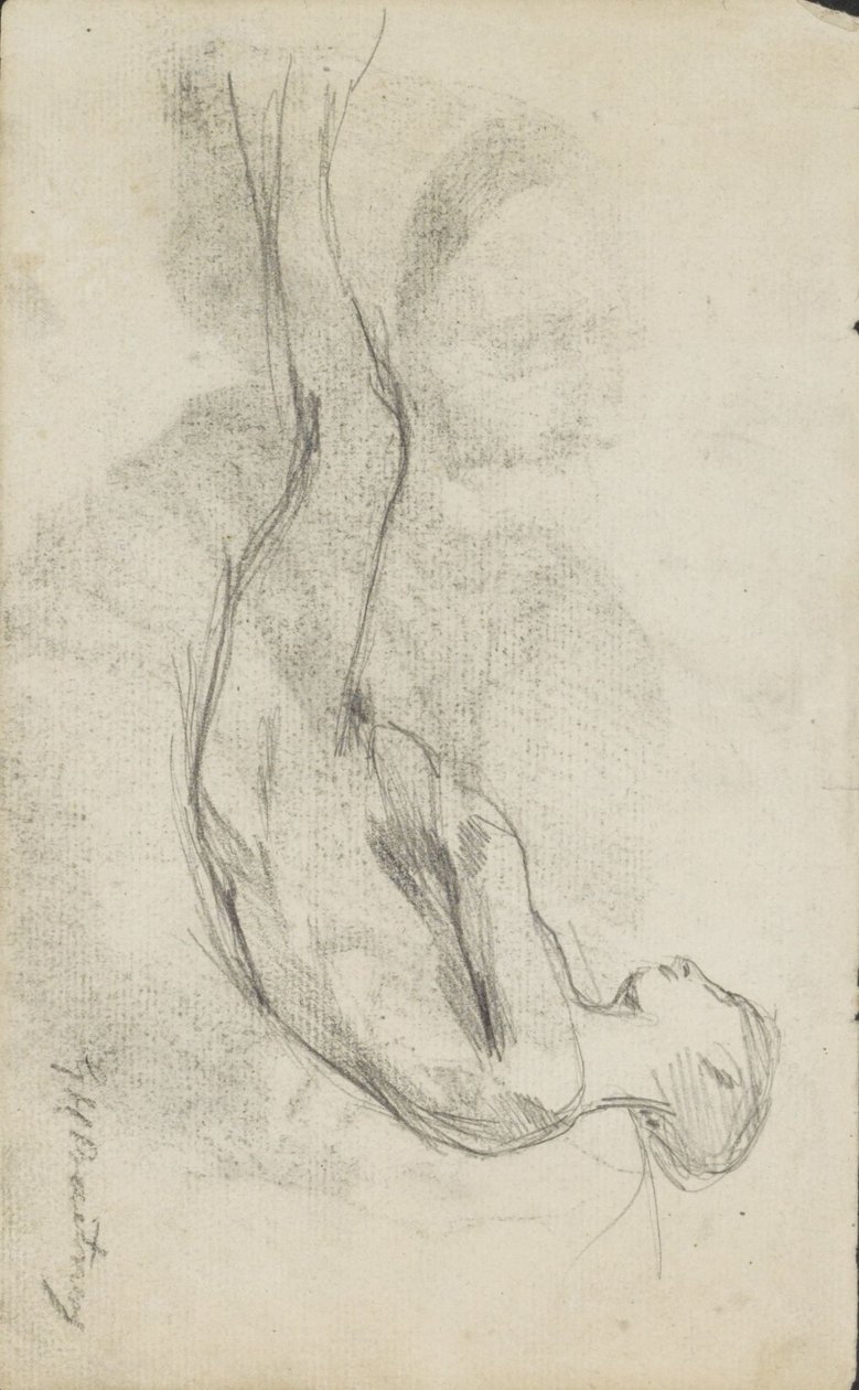 Ligger nøgen af George Hendrik Breitner (signed by artist)