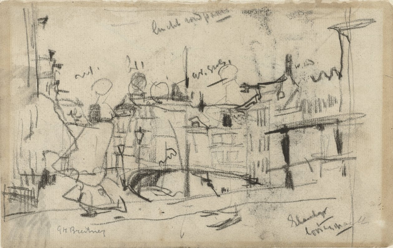 Brug over de Elandsgracht af George Hendrik Breitner
