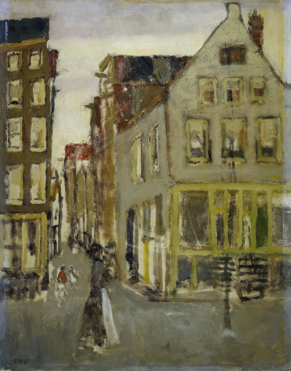 Lauriergracht ved Tweede Laurierdwarsstraat af George Hendrik Breitner