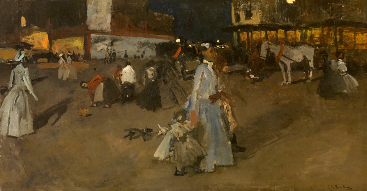 En aften på Dam-pladsen i Amsterdam af George Hendrik Breitner