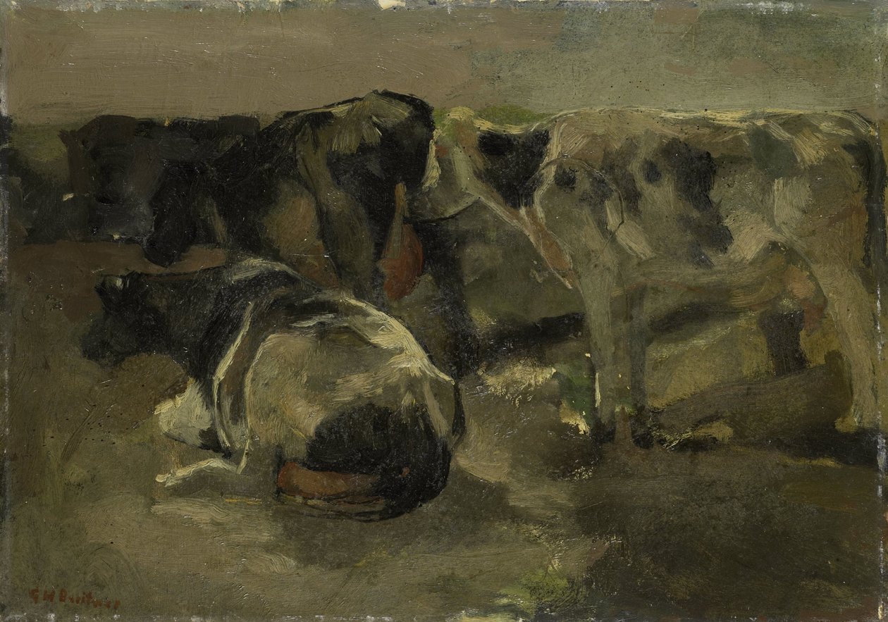 Fire køer af George Hendrik Breitner