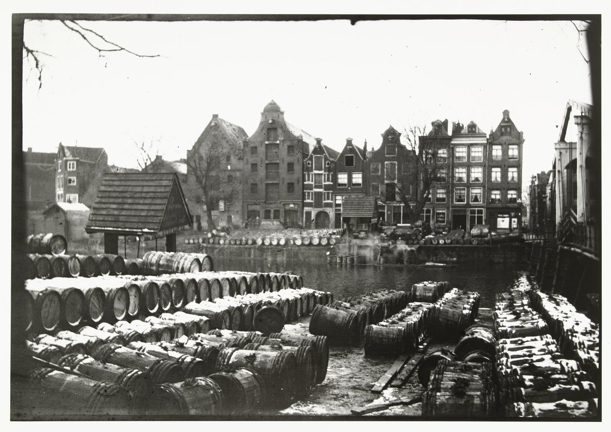 Udsigt over Tar Gardens på Prinseneiland i Amsterdam af George Hendrik Breitner