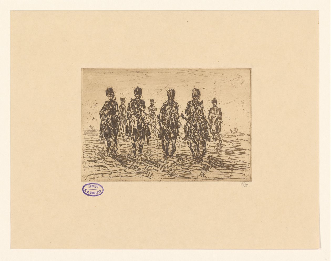 Husarer i galop af George Hendrik Breitner