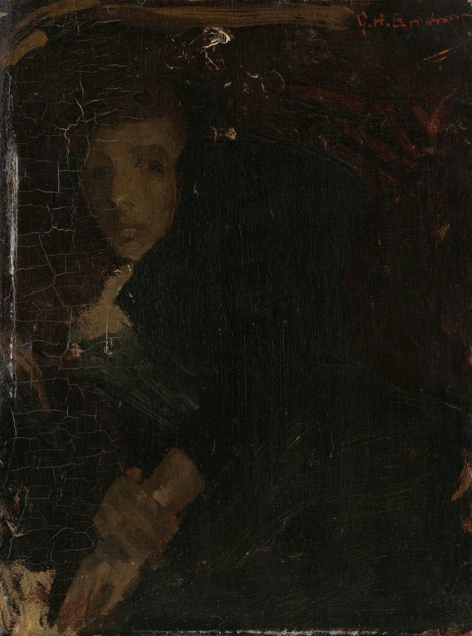 MCJ (Marie) Jordan (1866-1948), Kunstnerens hustru af George Hendrik Breitner