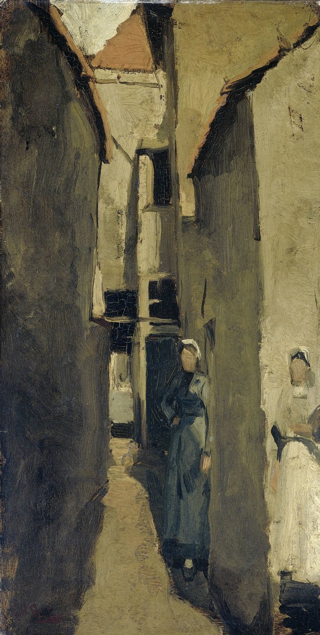 Nabogade i Haag eller Scheveningen af George Hendrik Breitner