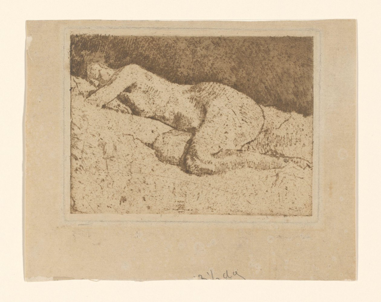 Liggende nøgen kvinde af George Hendrik Breitner
