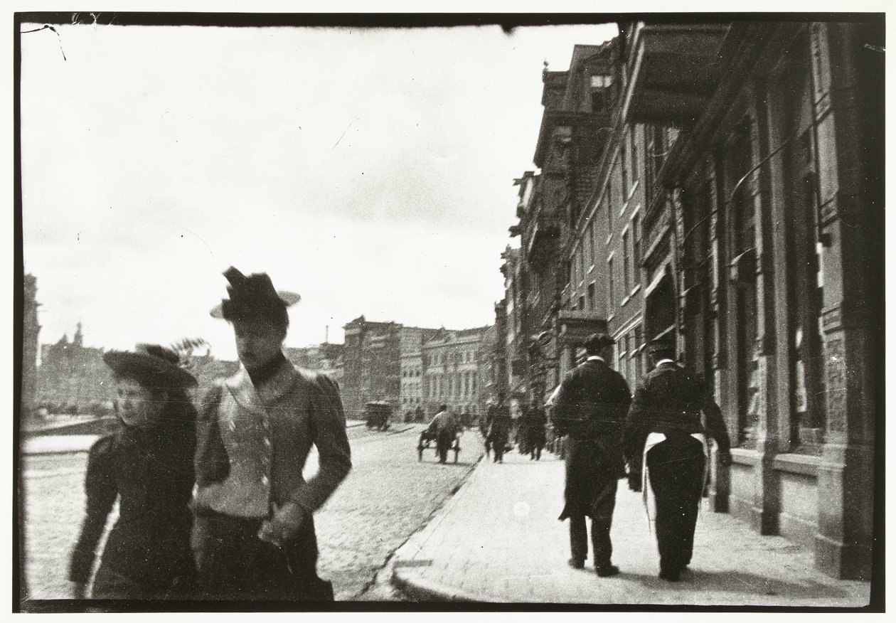Gadeudsigt fra Rokin i Amsterdam af George Hendrik Breitner