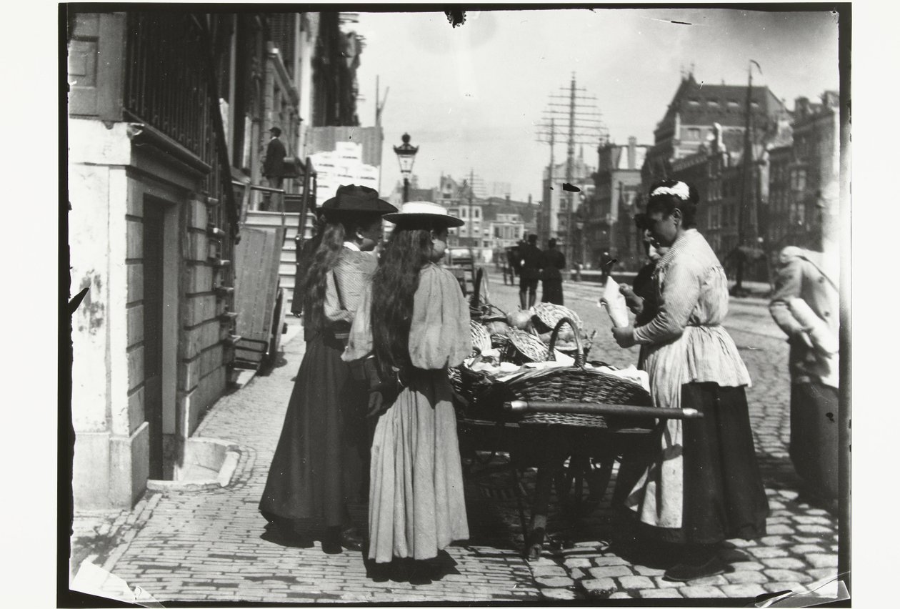 Gadesalg fra en pushcart på Rokin i Amsterdam af George Hendrik Breitner