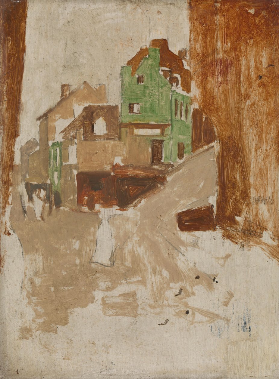 Gade i Montmartre, Paris af George Hendrik Breitner