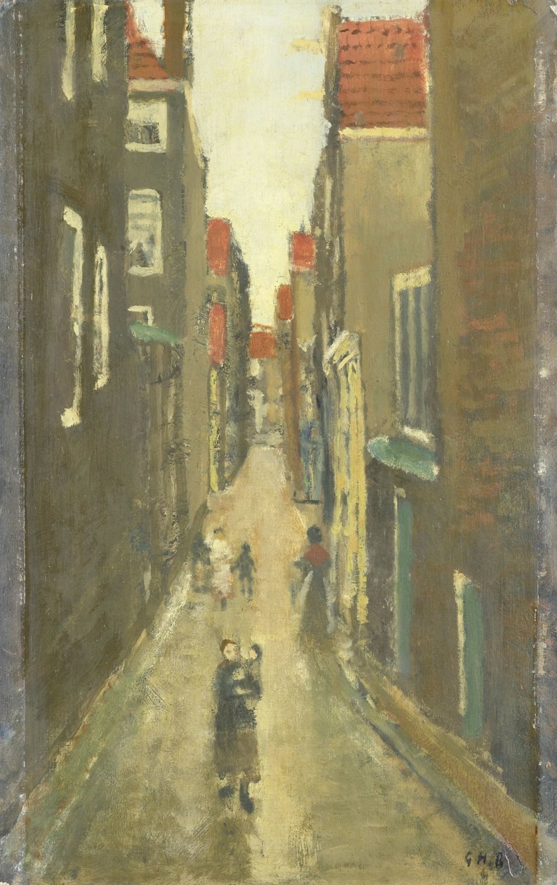 Baanbrugsteeg ser fra Haarlemmerdijk mod Vinkenstraat og Brouwersgracht af George Hendrik Breitner
