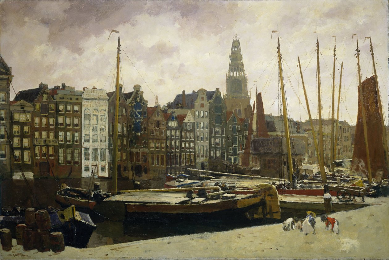 Damrak, Amsterdam af George Hendrik Breitner