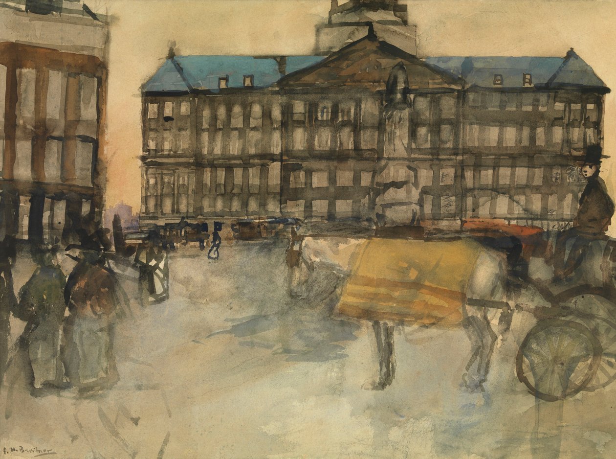 Rådhuset i Amsterdam af George Hendrik Breitner