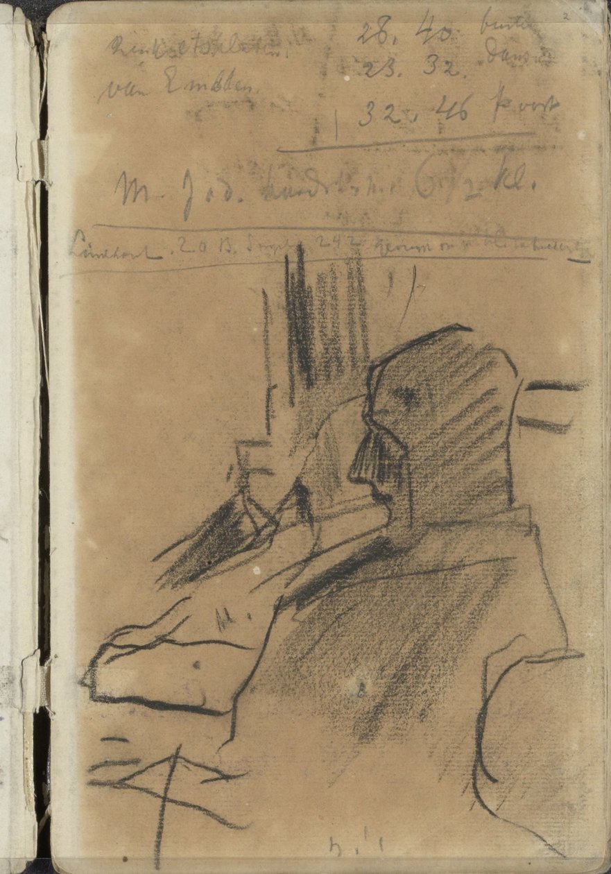 To siddende mænd af George Hendrik Breitner