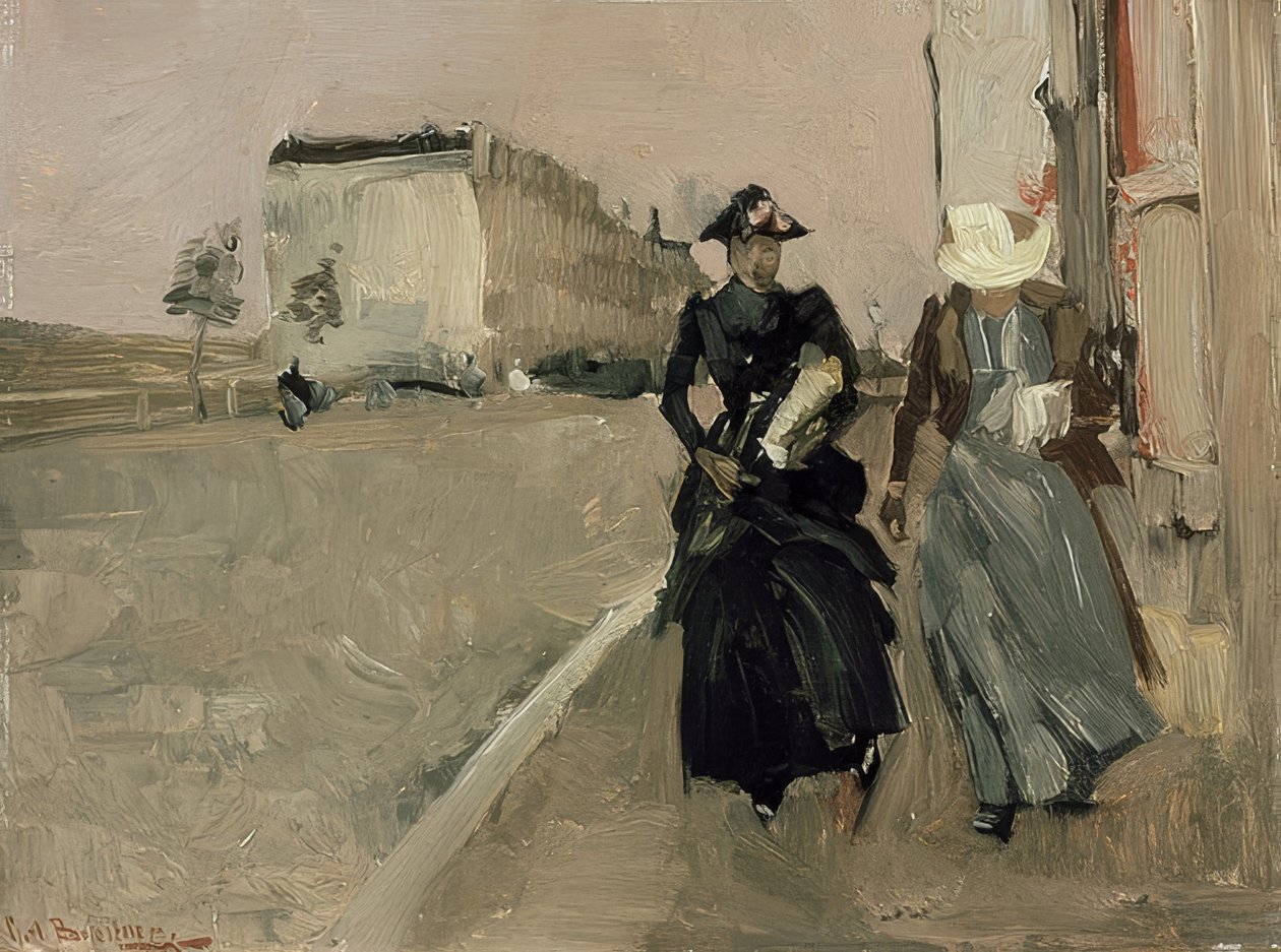 Vindstød. Omkring 1900 af George Hendrik Breitner