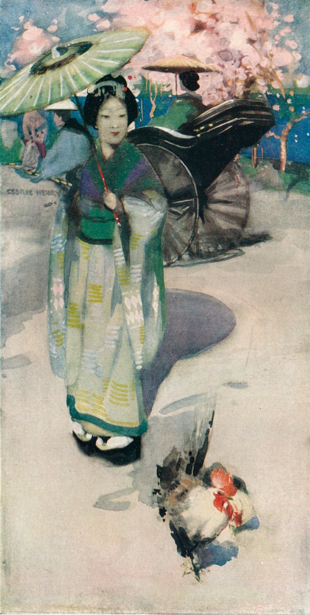 The Promenade, Tokyo, c1894 af George Henry
