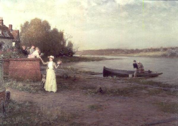 Et par kærlige farvel, 1890 af George Henry Boughton