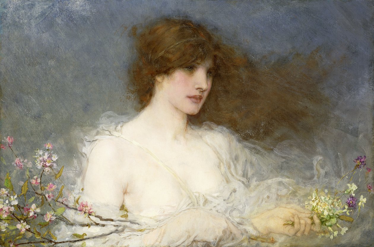 En forårsidyl, 1901 af George Henry Boughton