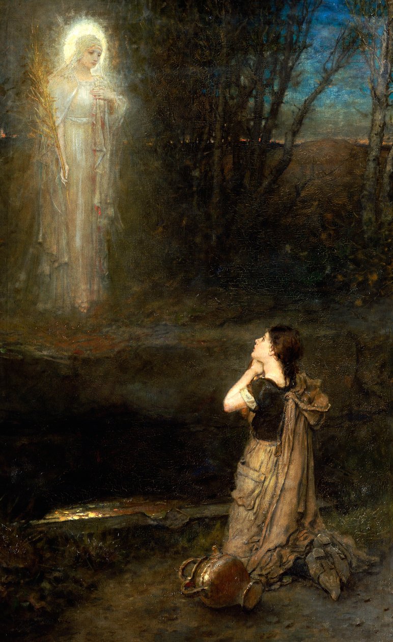Synet ved Martyrbrønden af George Henry Boughton