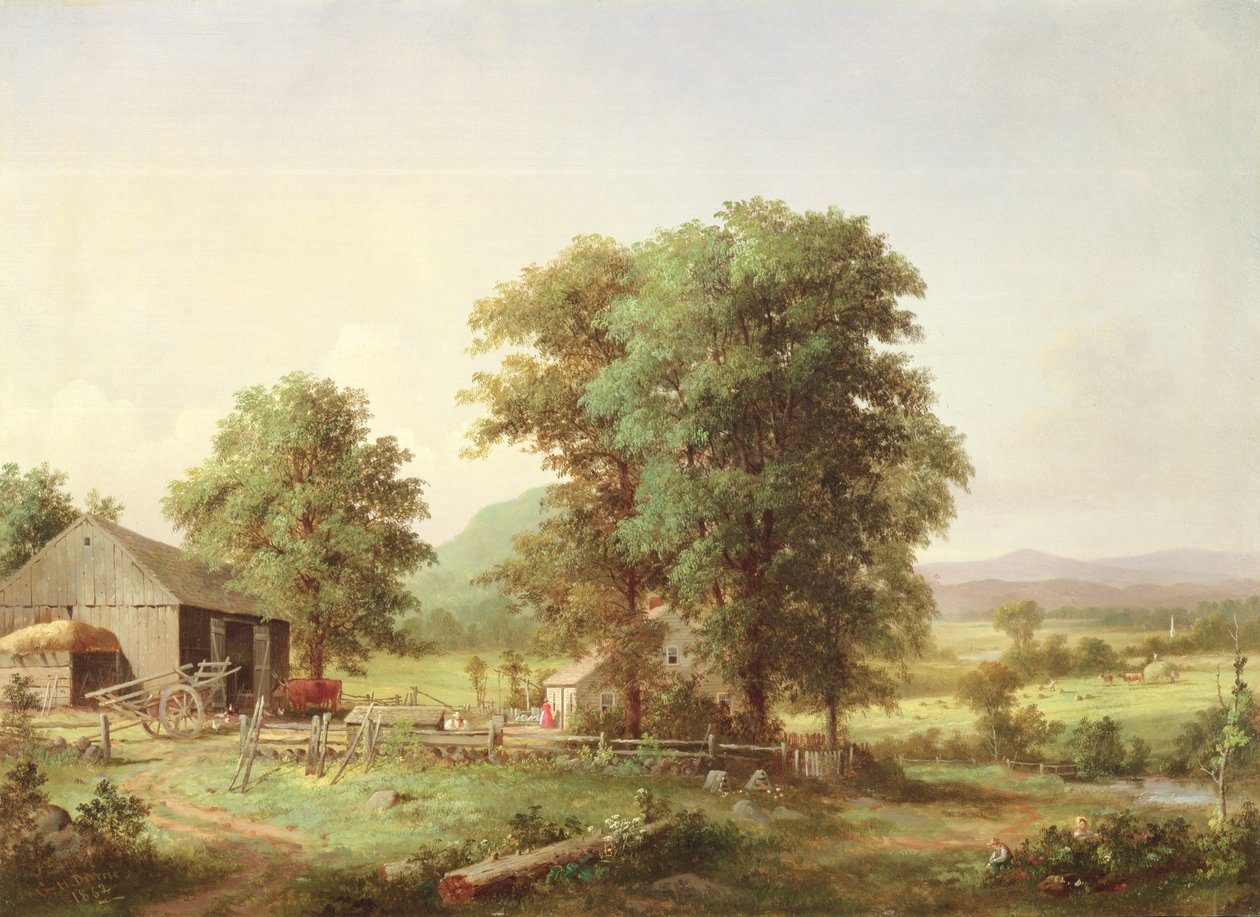 Sommerlandskab, 1862 af George Henry Durrie
