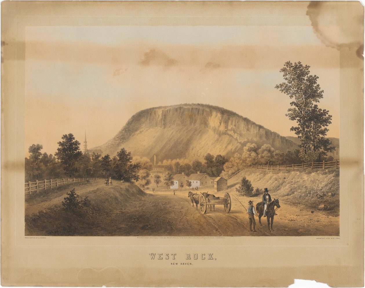 West Rock, New Haven af George Henry Durrie