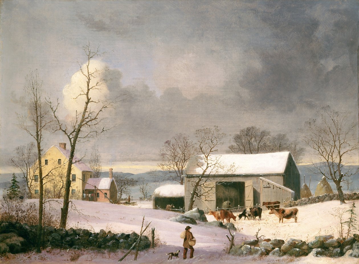 Vinter på landet af George Henry Durrie