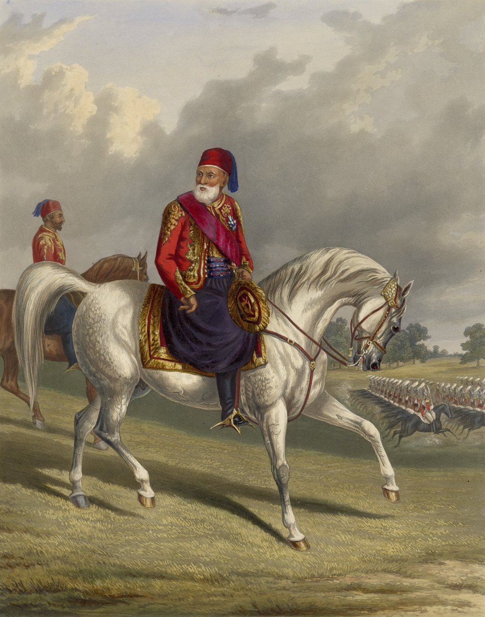 Ibrahim Pasha af Egypten 1789-1848, 1846 af George Henry Laporte